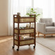Wooden 3 Tier Trolley